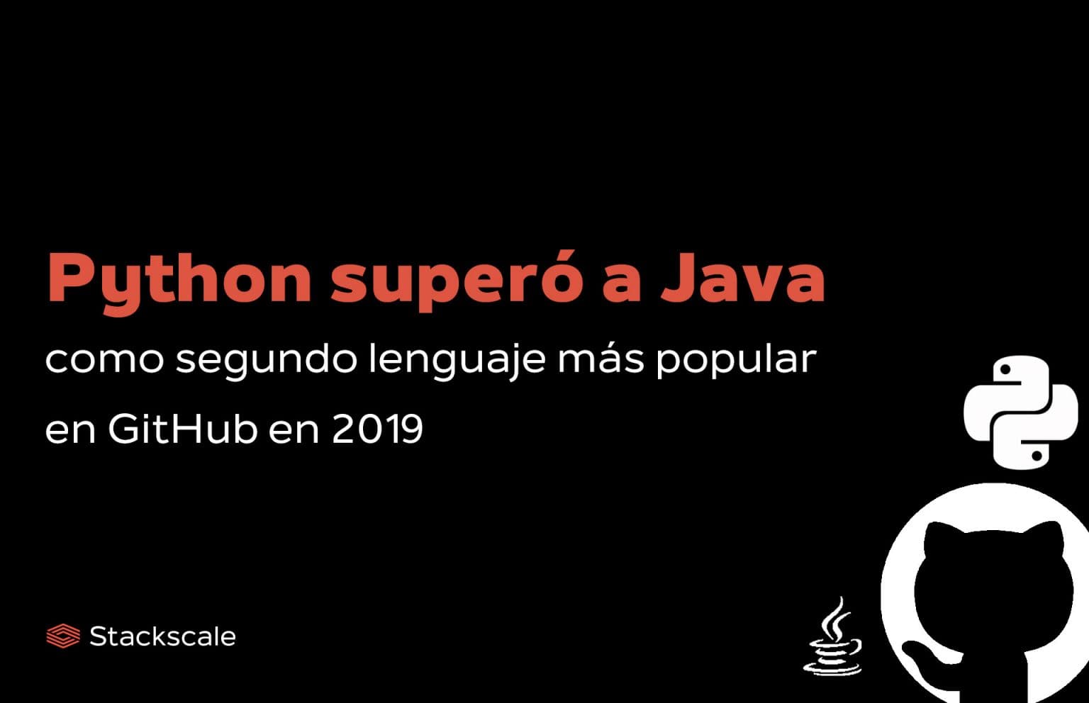 Python supera a Java en el ranking de lenguajes de programación en número de colaboradores en repositorios en GitHub en 2019