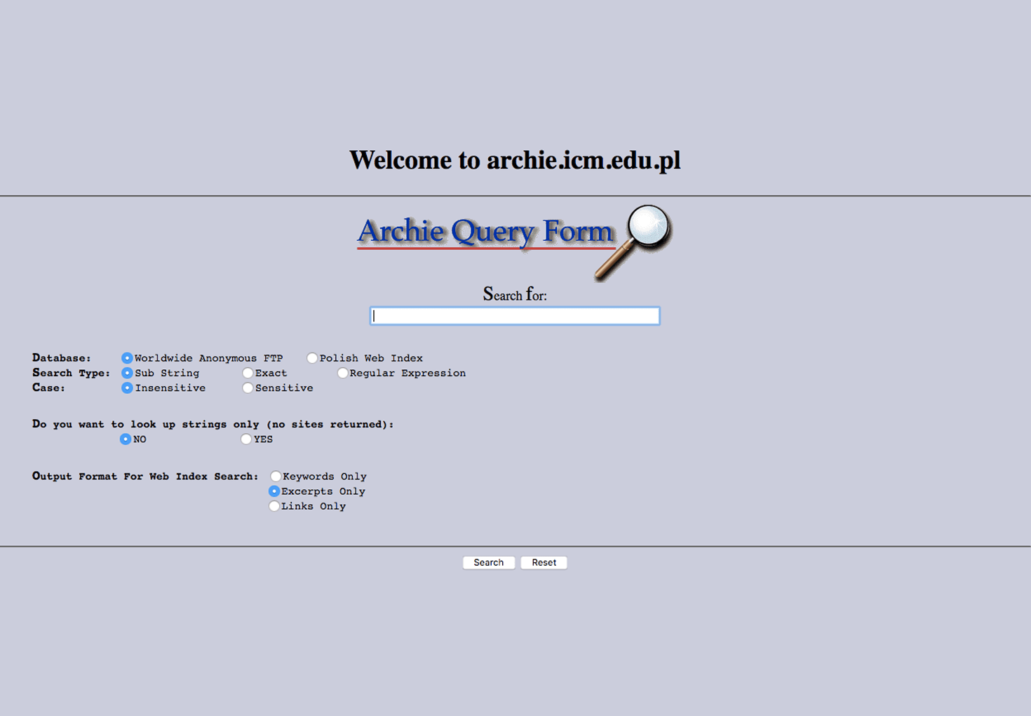 The First Internet Search Engine