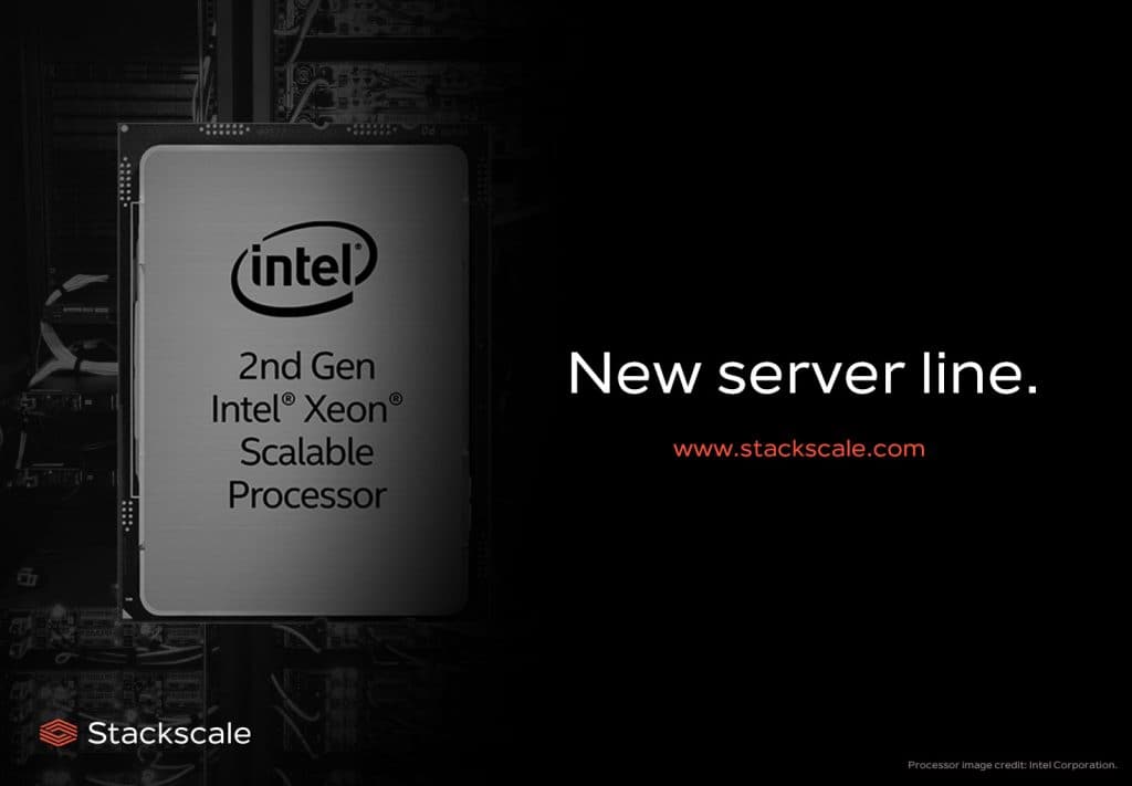 New nodes lines of Stackscale, with 2nd generation Intel Xeon Scalable processors