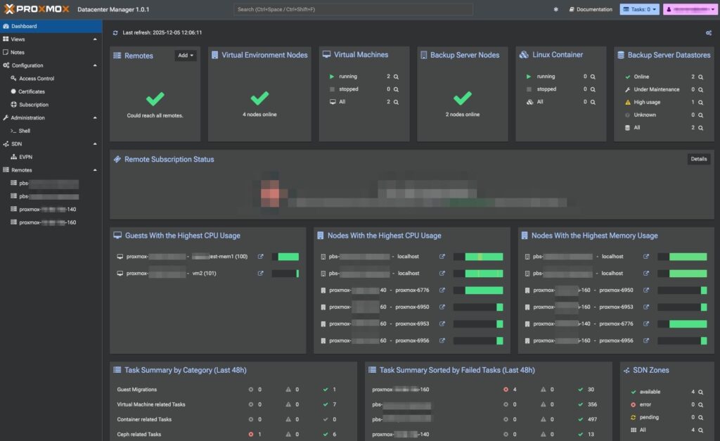 proxmox datacenter manager en stackscale